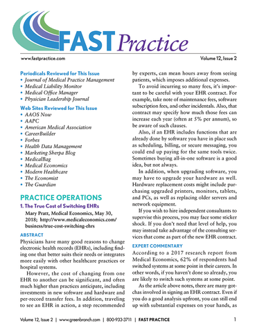 FAST Practice Newsletter - 2 Year Subscription (24 issues)