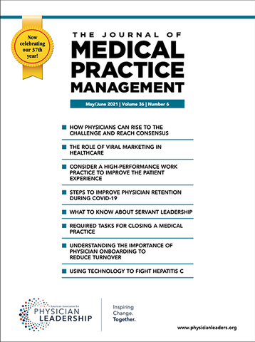 The Journal of Medical Practice Management - 3 Year Subscription (18 issues)